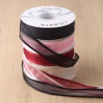 2.5cm Wide Border Organza Ribbon, 40 Yards - Image 4