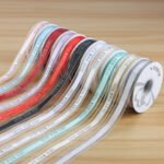 2.5cm Gold Edge Organza Ribbon Printed “JUST FOR YOU”, 40 Yards - Image 2