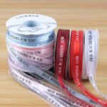 2.5cm “Wish You All the Best” Printed Organza Ribbon, 40 Yards - Image 4