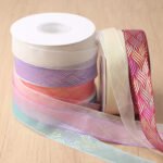 2.5cm Magic Iridescent Organza Ribbon, 20 Yards - Image 4