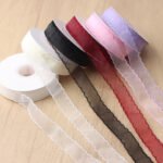 2.5cm Wavy Edge Organza Ribbon, 10 Yards - Image 4