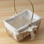 2‑Set Golden Iron Rectangular Flower Baskets CXBZ-HL005 - Image 4