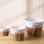 3‑Set Paper‑Rope Woven Flower Baskets CXBZ-HL012 - Image 2