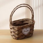 2‑Set Natural‑Color Oval Flower Baskets CXBZ-HL014 - Image 3