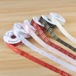 2.5cm Gold‑Foil Tiny "Love" Ribbon, 32 Yards - Image 5