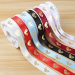 2.5cm Gold‑Foil Sweetheart Ribbon, 32 Yards - Image 2