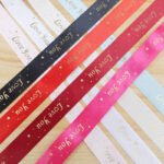 2.5cm Starry Sky "Love You" Ribbon, 32 Yards - Image 3