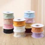 4cm Ruched Ribbon With Paper Card, 10 Yards - Image 2