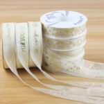 2.5cm Hot Stamping INS Sheer Organza Ribbon, 20 Yards - Image 3