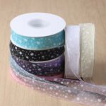 2.5cm Snowflake Organza Ribbon, 20 Yards - Image 2