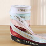 2.5cm "Love Is Eternal" Printed Ribbon, 30 Yards - Image 5