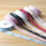 2.5cm Wavy Snowflake Organza Ribbon, 10 Yards - Image 4