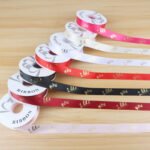 2.5cm Gold‑Foil "Like You" Ribbon, 32 Yards - Image 4