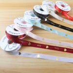 2.5cm Gold‑Foil Heart‑Line Printed Ribbon, 32 Yards - Image 4