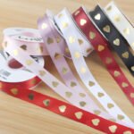 2.5cm Gold‑Foil Big Heart Ribbon, 32 Yards - Image 4