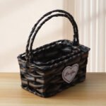 2‑Set Coffee‑Colored Rectangular Flower Baskets CXBZ-HL013 - Image 5