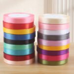 1cm Solid‑Color Satin Ribbon - Image 2