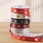 2.5cm Gold‑Foil Big Heart Ribbon, 32 Yards - Image 5