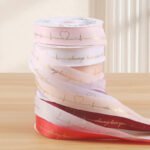 2.5cm Gold‑Foil Heartbeat Printed Ribbon, 32 Yards - Image 4