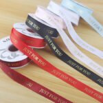 2.5cm Gold‑Foil Ribbed "Just For You" Ribbon, 32 Yards - Image 5