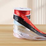 2.5cm Starry Sky "Love You" Ribbon, 32 Yards - Image 4