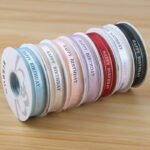 2.5cm Gold Edge Organza Ribbon Printed “Happy Birthday”, 40 Yards - Image 5