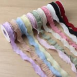 2.5cm Ruched Ribbon With Paper Card, 10 Yards - Image 2