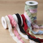 2.5cm Ruched Ribbon With Paper Card, 10 Yards - Image 3