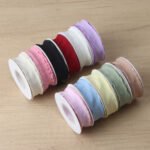 2.5cm Ruched Ribbon With Paper Card, 10 Yards - Image 5