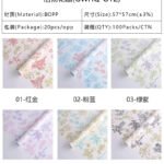 Artisan Vase‑Style Floral Wrapping Paper