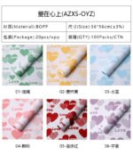 Love‑Heart Wrapping Paper