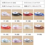 2.5cm “Happy Birthday” Printed Organza Ribbon, 40 Yards