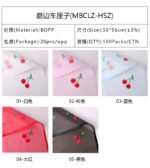 Magic‑Border Cherry Floral Wrapping Paper